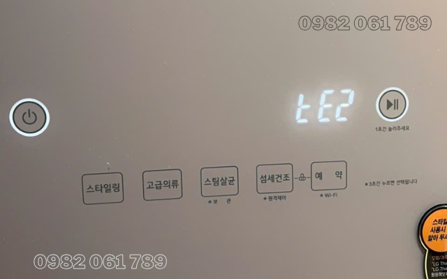 Sửa tủ giặt hấp sấy LG Styler khi báo lỗi 